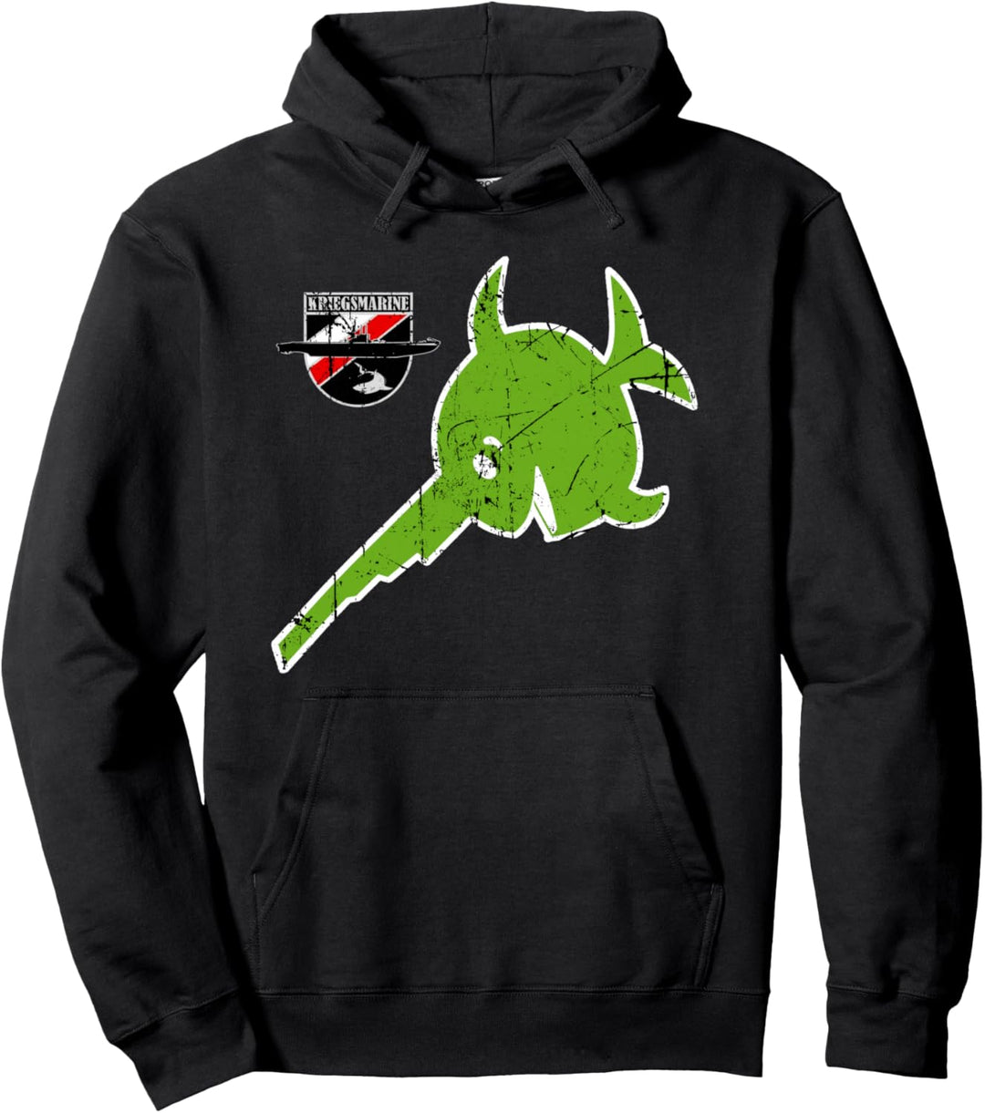 WW2 Deutsches U-96 U-Boot U-Boot Grün Emblem Kriegsmarine Pullover Hoodie