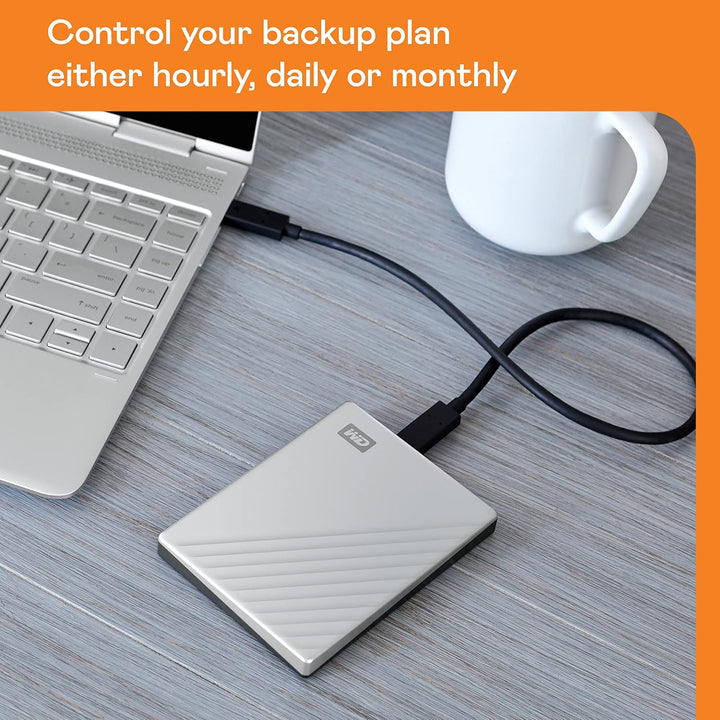 WD My Passport Ultra externe Festplatte 4 TB (mobiler Speicher, Metallgehäuse, herunterladbare Softw