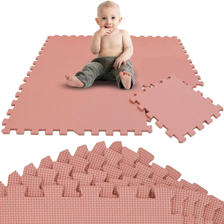 LittleTom 9 Teile Spielmatte Baby Puzzlematte ab Null - 30x30 Krabbelmatte Baby - Spielmatte Kinder