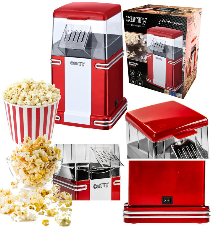 camry Popcorn-Maker, Rot, mehrfarbig,