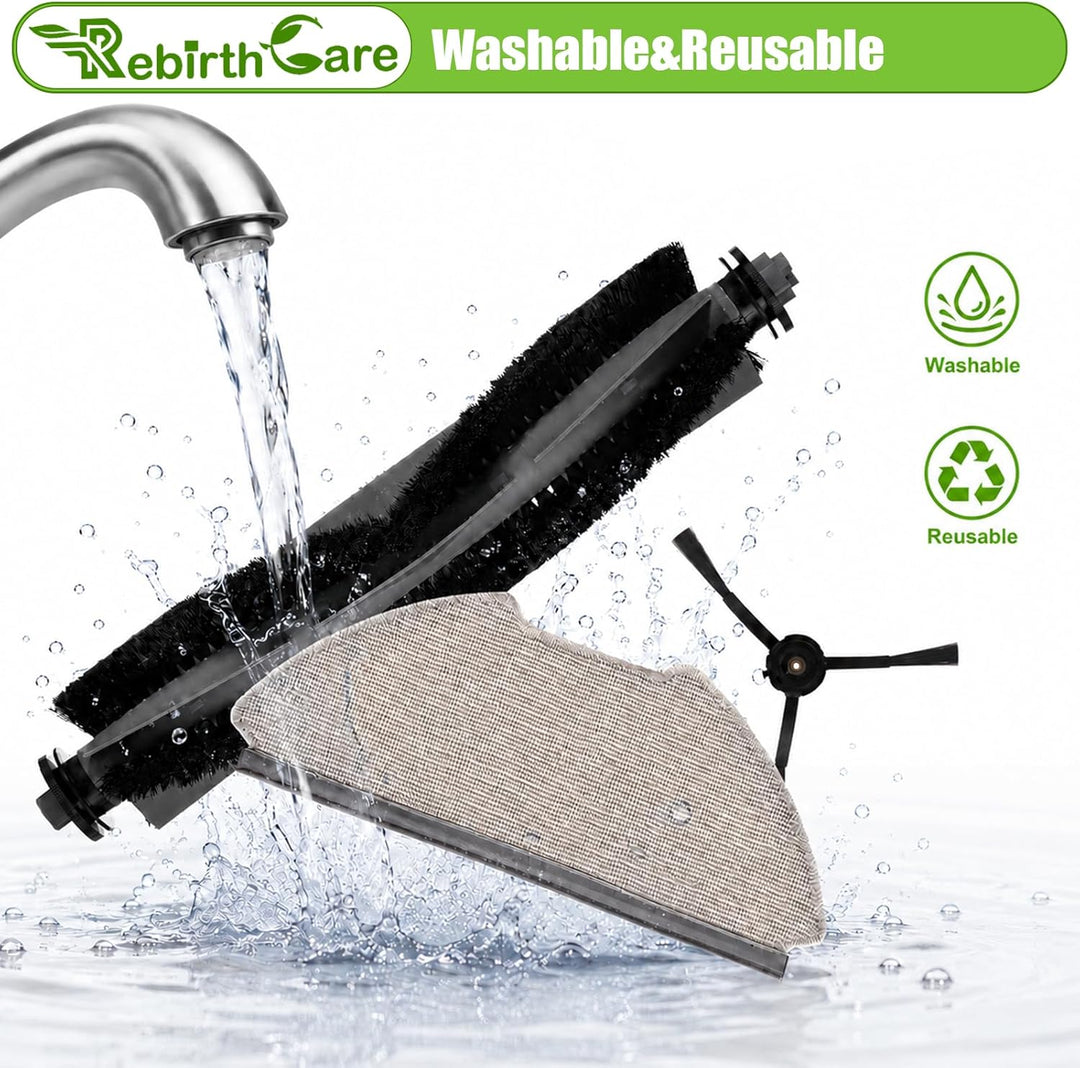 Rebirthcare 21 Stück Zubehör für AIRROBO T20/T20+ Saugroboter ersatzteile, 6 Staubbeutel 1 Hauptbürs