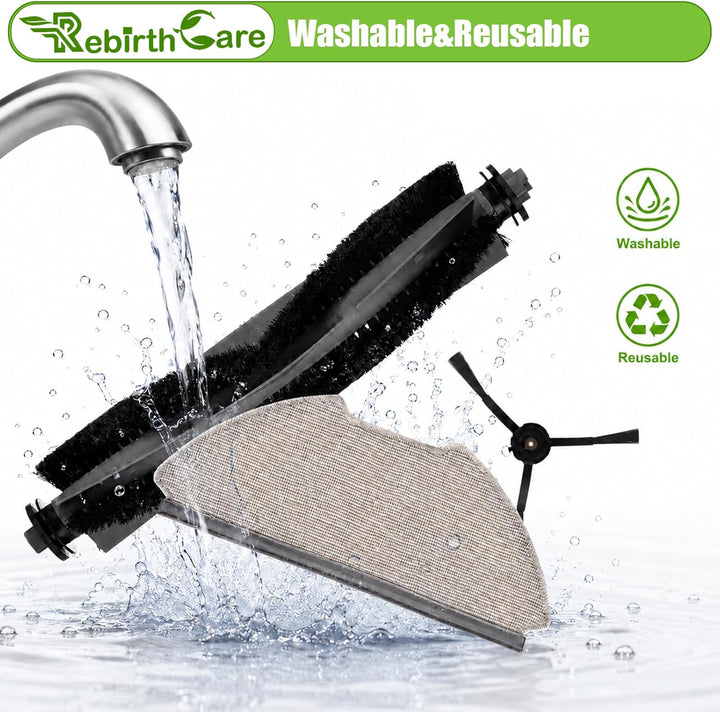 Rebirthcare 21 Stück Zubehör für AIRROBO T20/T20+ Saugroboter ersatzteile, 6 Staubbeutel 1 Hauptbürs