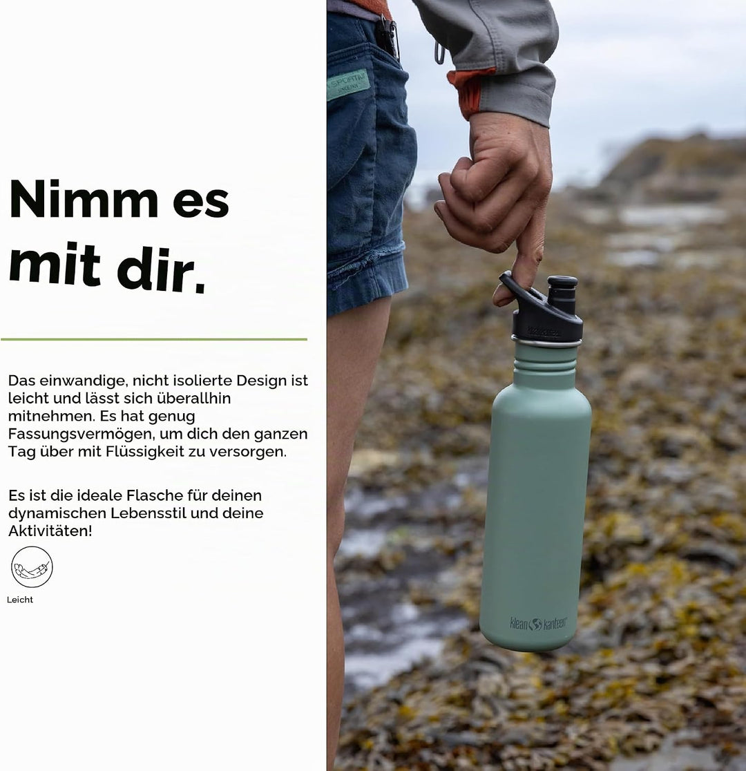 Klean Kanteen Classic Trinkflasche Meeresspray 800 ml 800 ml Meeresspray, 800 ml Meeresspray