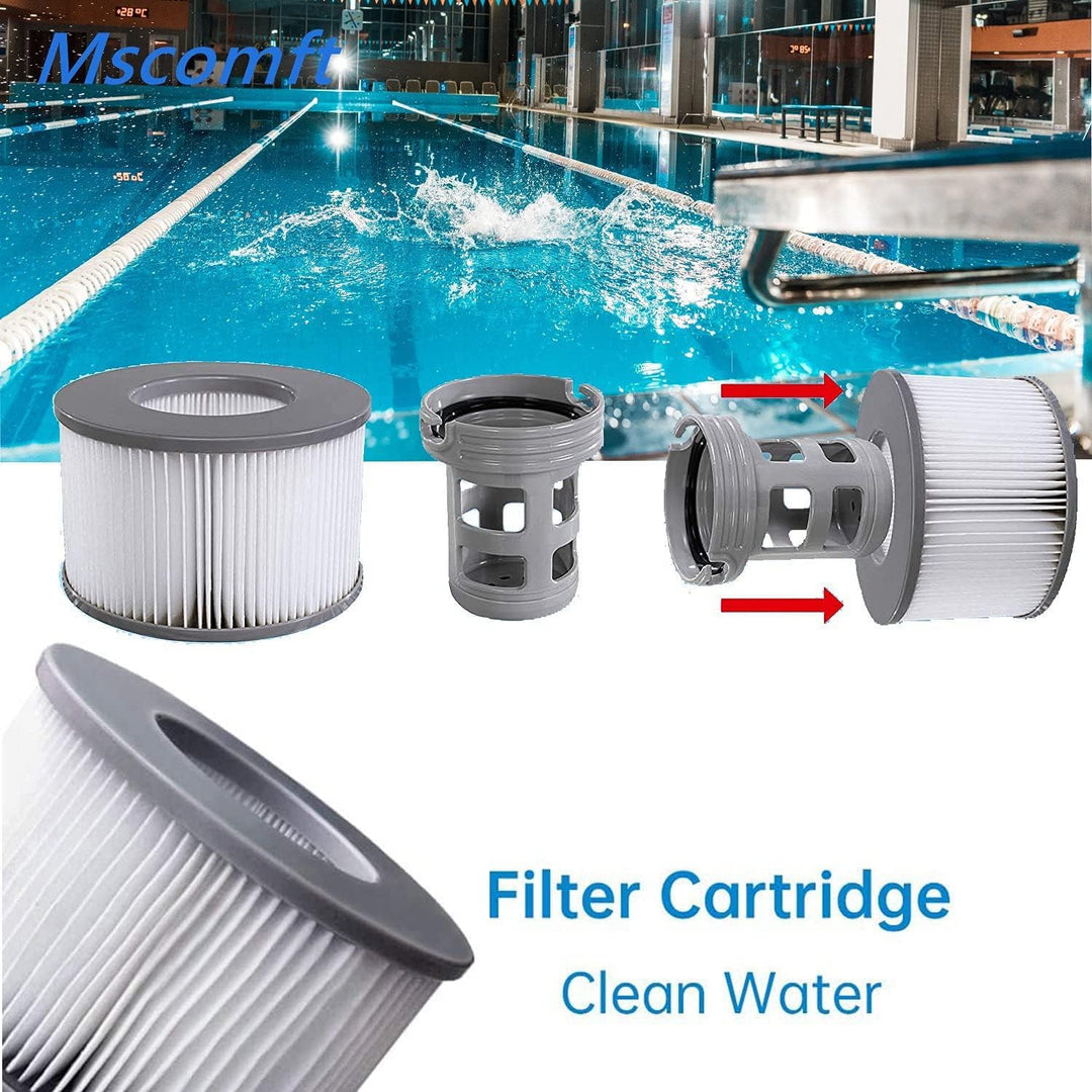 Mscomft Ersatzfilter für MSPA Whirlpoal Ersatz Filter Filterkartusche Wasserfilter,Filter für Whirlp