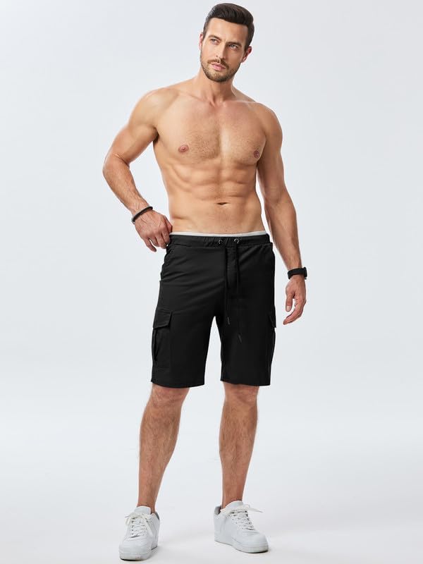Elegancity Kurze Hosen Herren Cargo Shorts Freizeithose | Sommer Chino Shorts Mit 6 Taschen,Kurze Ca