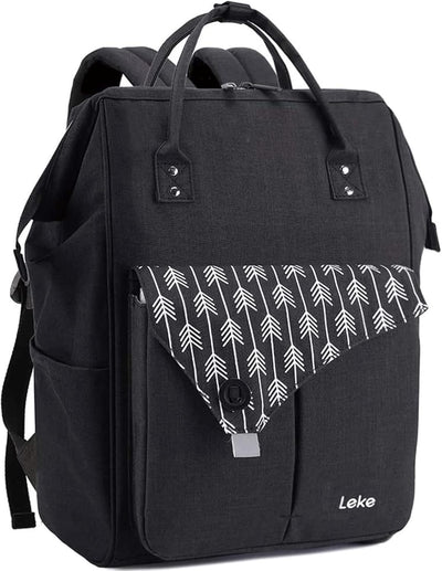 Lekesky Rucksack Damen für Schule Uni Reisen Freizeit Job mit Laptopfach & Anti Diebstahl Tasche, Sc