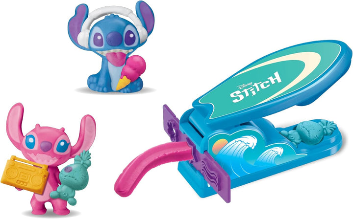 Lexibook, Bausatz zur Herstellung von Stitch-Figuren aus weichem und formbarem Knetmaterial, CRDOUGH