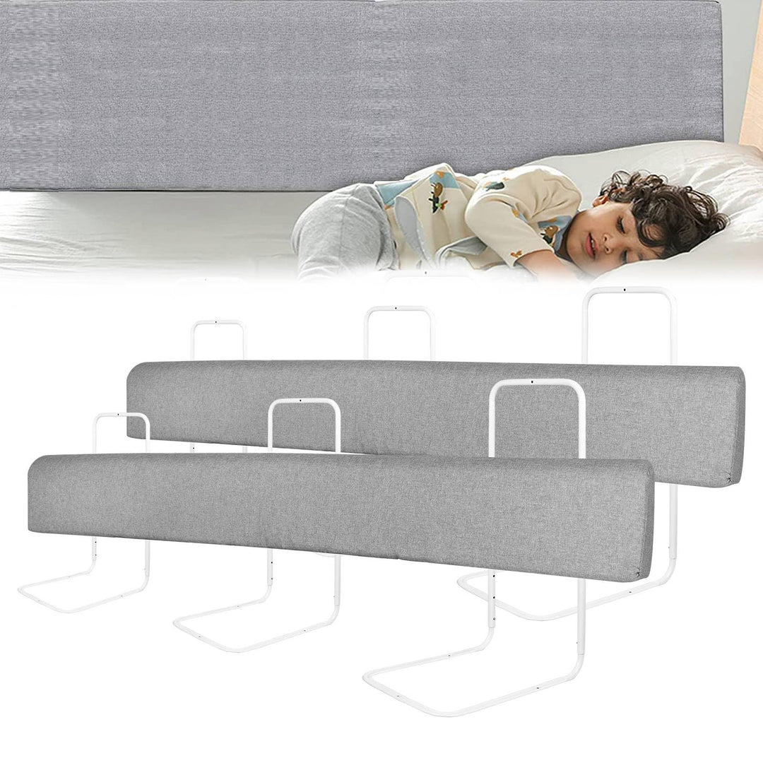 LZQ 2X Bettgitter Rausfallschutz Bettschutzgitter Kinderbettgitter Bettkantenschutz Schutzgitter Bet