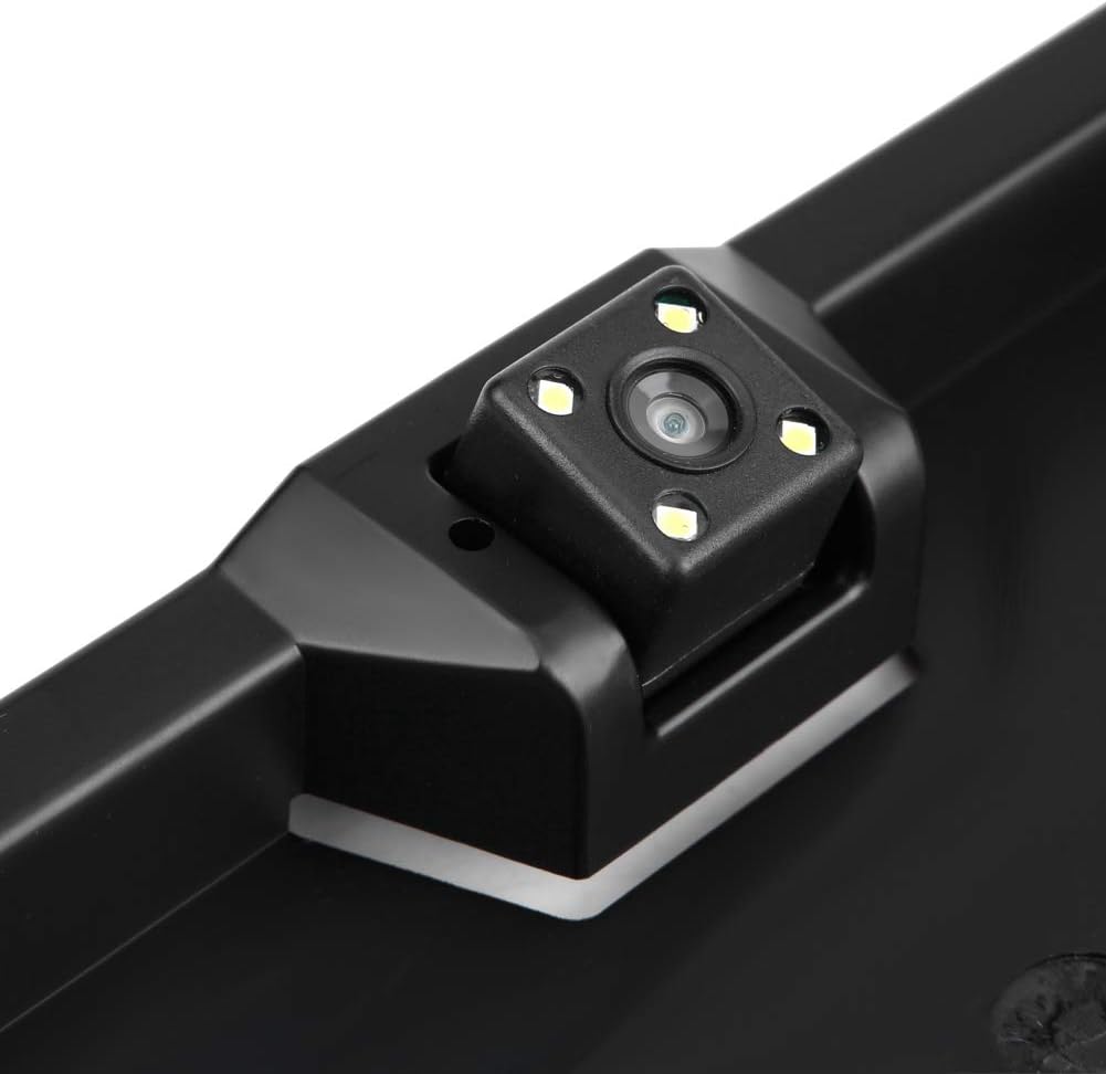 aqxreight - Kennzeichenkamera Kennzeichenrahmen EU1080p mit Rückfahrkamera (LED)