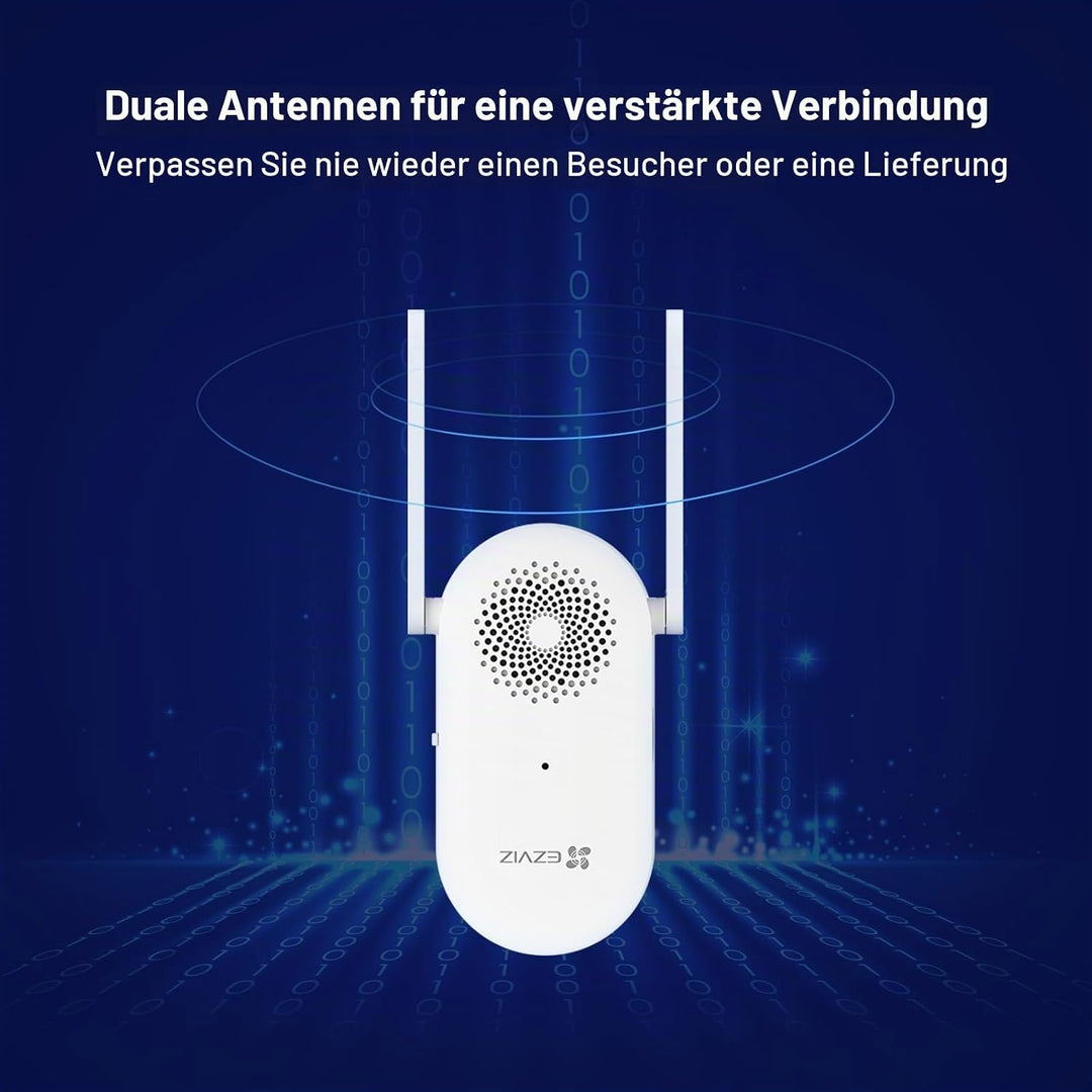 EZVIZ WLAN Türklingel für den Innenbereich, Lautstärke einstellbar von 0 bis 72 dB, 20 Klingeltöne,