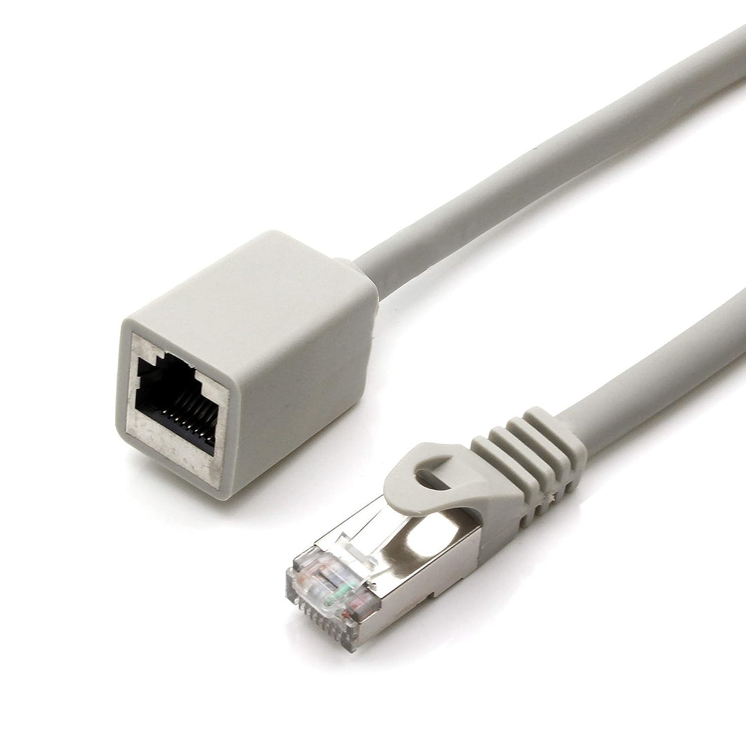 1aTTack.de 677644 CAT7 Cat.7 Verlängerung Adapter - 10m - Ethernetkabel Lankabel Netzwerkkabel 10 Gb