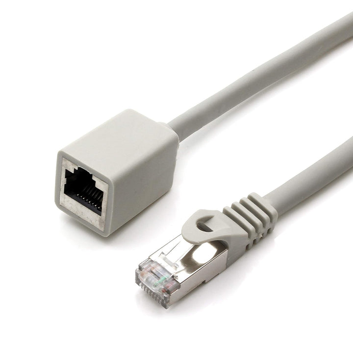 1aTTack.de 677644 CAT7 Cat.7 Verlängerung Adapter - 10m - Ethernetkabel Lankabel Netzwerkkabel 10 Gb