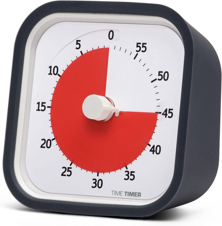 Time Timer MOD (anthrazit) Ein visueller 60-Minuten-Countdown-Timer für Klassenzimmer, Besprechungen