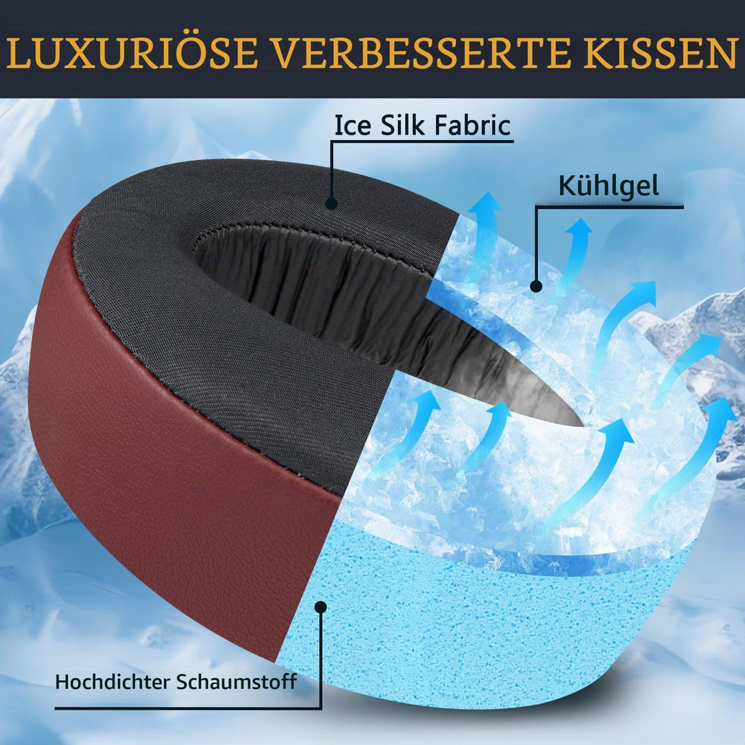 SOULWIT Kühlgel Ersatz Polster Ohrpolster für Sony PS 5 Puls PS5 3D Wireless Headset, Ersatzpolster