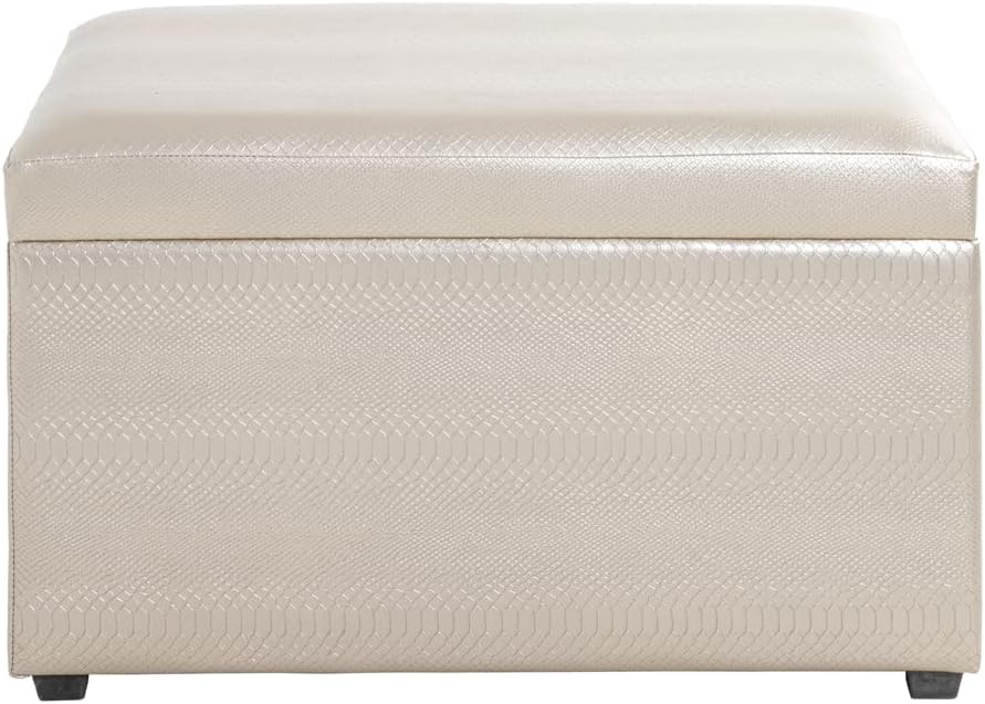 HAKU Möbel Sitztruhe, MDF, Gold, T 40 x B 65 x H 42 cm, Gold