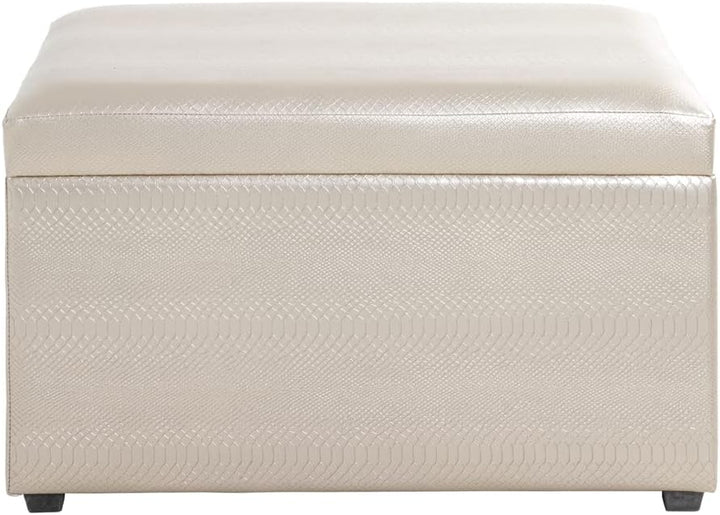 HAKU Möbel Sitztruhe, MDF, Gold, T 40 x B 65 x H 42 cm, Gold