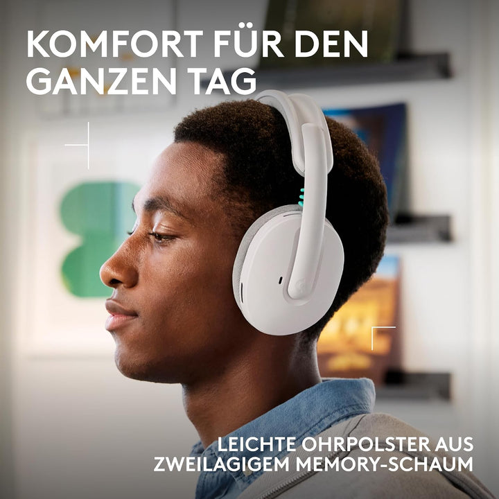 Logitech G G325 LIGHTSPEED Wireless Bluetooth Gaming-Headset Headset G325 | +24 Stunden-Akku Weiss,