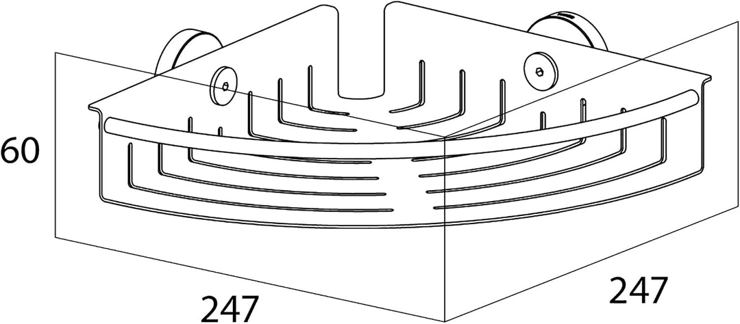 Tiger 304730346 Boston Eck-Seifenkorb Gross Edelstahl, poliert Edelstahl Poliert Gross, Edelstahl Po