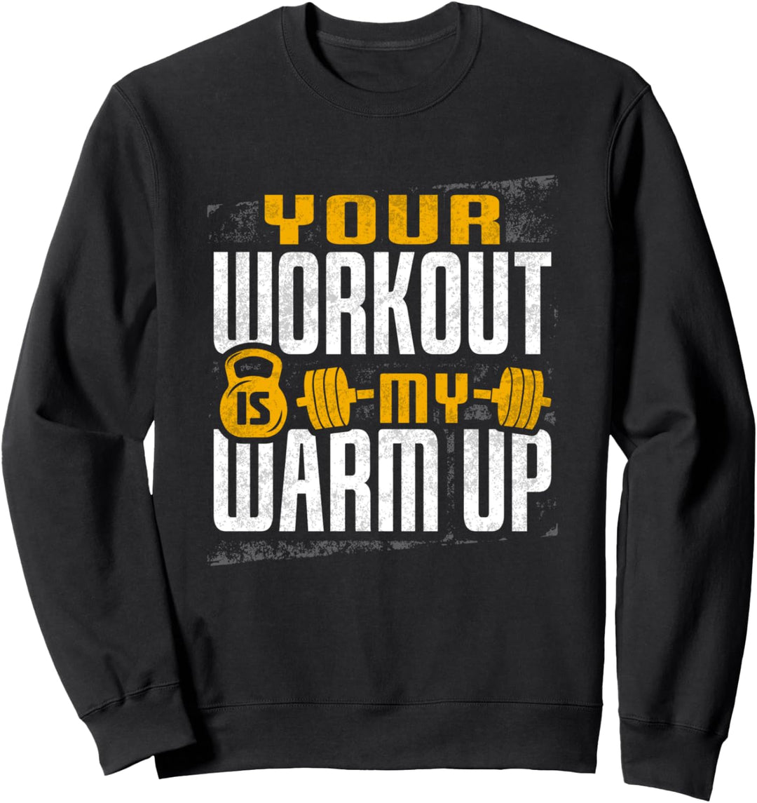 Gym Fitnessstudio Workout Fitness Bodybuilding Ausdauer Witz Sweatshirt