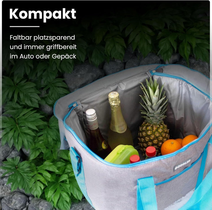 ToCi Kühltasche 36 Liter Isoliertasche Thermotasche Picknicktasche für Picknick Camping Urlaub Wande