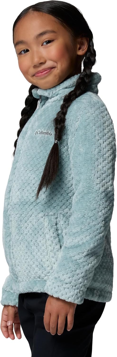 Columbia Mädchen Fire Side Sherpa-fleecejacke mit Durchgehendem Reissverschluss Sherpa-Fleecejacke m