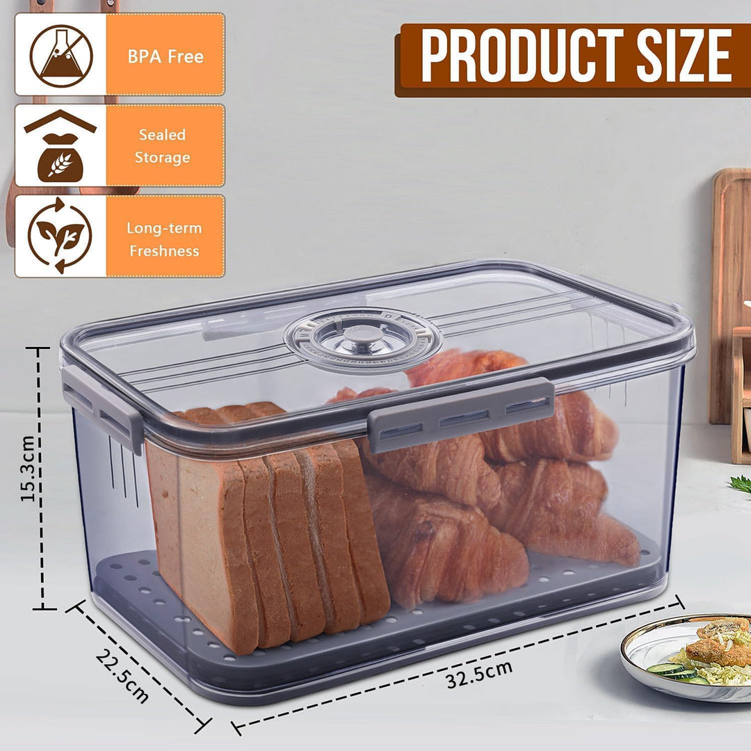 Brotkasten Brotbox Brotaufbewahrung Toastbrotbox Bread Box für Knäckebrotdose Brotkorb Modern Knäcke