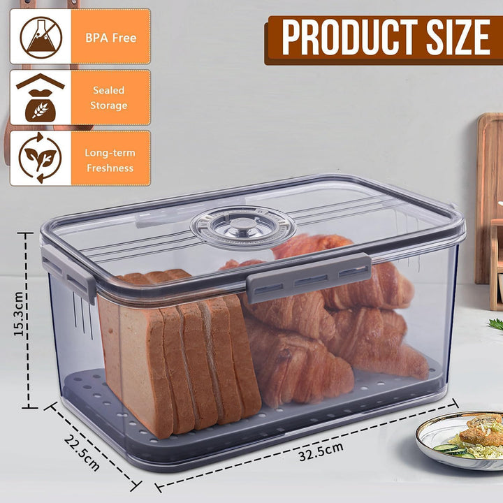 Brotkasten Brotbox Brotaufbewahrung Toastbrotbox Bread Box für Knäckebrotdose Brotkorb Modern Knäcke