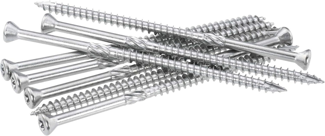 SCREW REBEL Terrassenschrauben 5 x 100 mm - 200 Stück - Edelstahl gehärtet martensitisch mit Zulassu