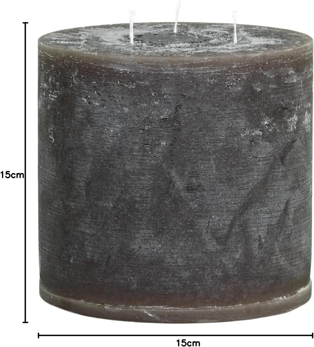 Chic Antique Macon rustikale Stumpenkerze Kerze Antik Altarkerzen 100% Paraffin Lange Brenndauer, H1