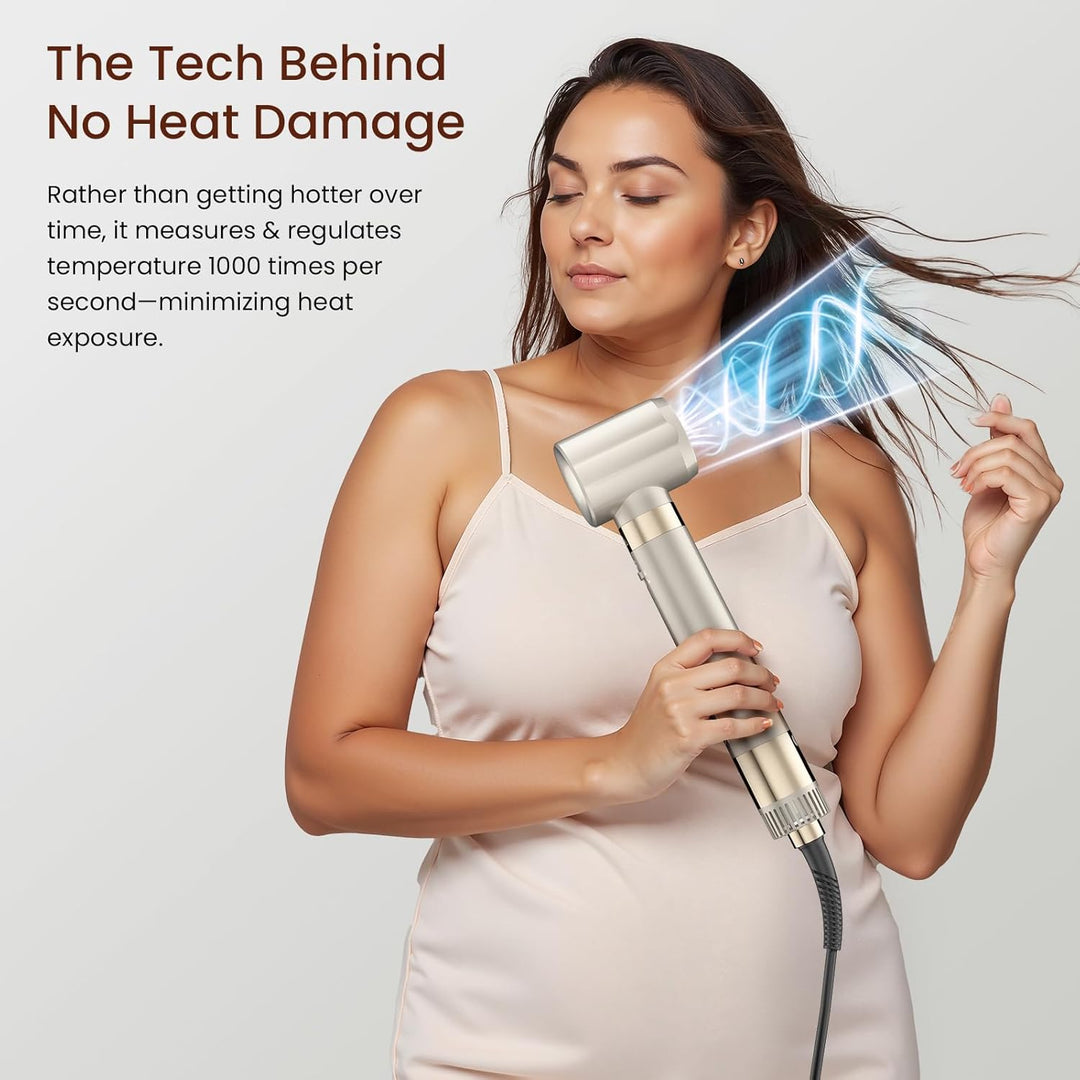 MESCOMB 5 in 1 Airstyler & Hairstyler Set – Ionen Föhn, Auto Lockenstab & Volumenbürste – Schnelltro