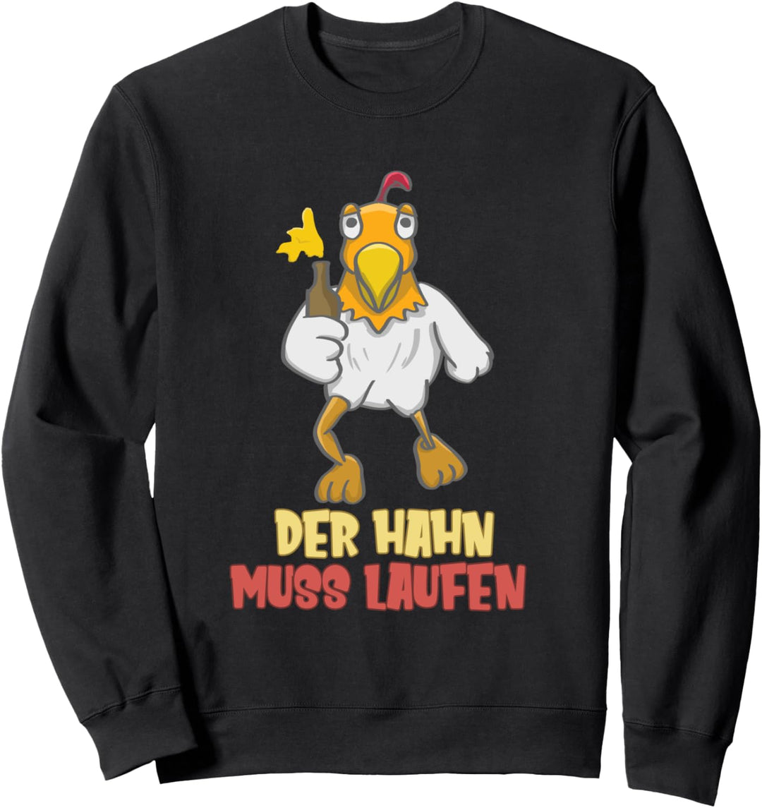 Mallorca Hahn Laufen Lustiges Sauf Bier Malle Party T Shirt Sweatshirt