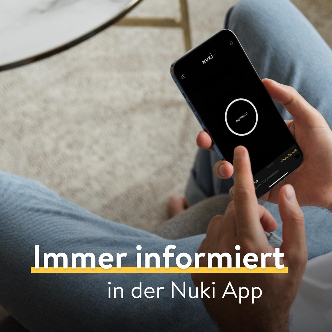 Nuki Door Sensor, Türsensor für Nuki Smart Lock, Mitteilungen (Tür offen, geschlossen) aus der Ferne