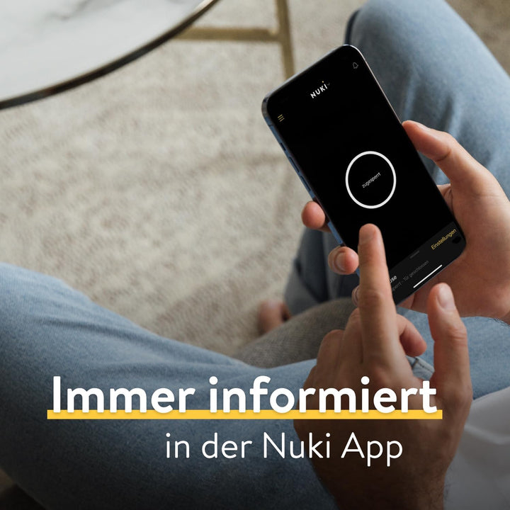 Nuki Door Sensor, Türsensor für Nuki Smart Lock, Mitteilungen (Tür offen, geschlossen) aus der Ferne