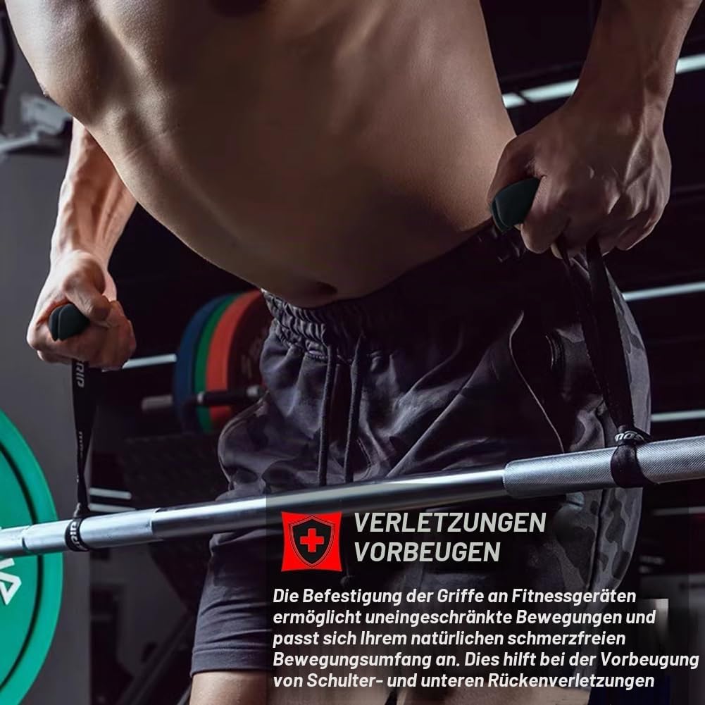 Klimmzuggriffe Griffe Fitnessgurt Heavy Duty Kabel Maschine Griffe Training Grip Strength Sling Trai