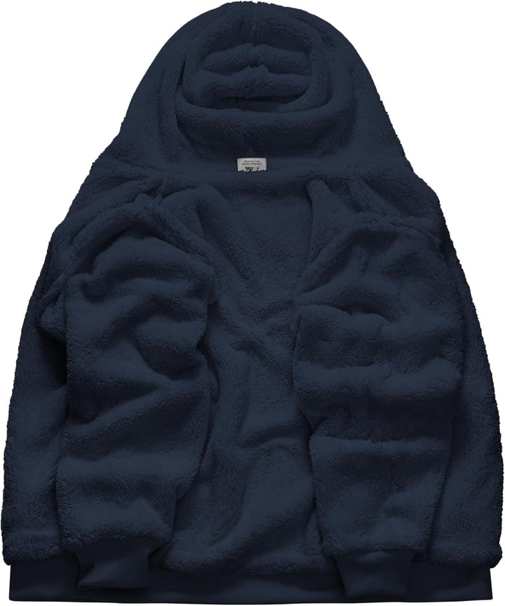 SwissWell Herren Fleecejacke Full Zip Kapuzenjacke Winter Sweatjacke mit Kapuze Gefütterte Hoodie Mä