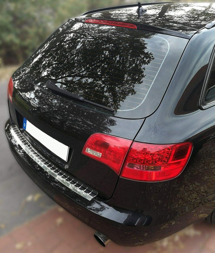 Recambo CT-LKS-0790 LADEKANTENSCHUTZ Edelstahl Chrom für Audi A6 C6 4F Avant 2005-2008 mit ABKANTUNG