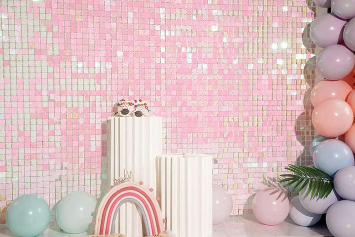 Kate Shimmer Wall Panels Pailletten Wand Rosa Pailletten Hintergrund Pailettenvorhang Party Panels f