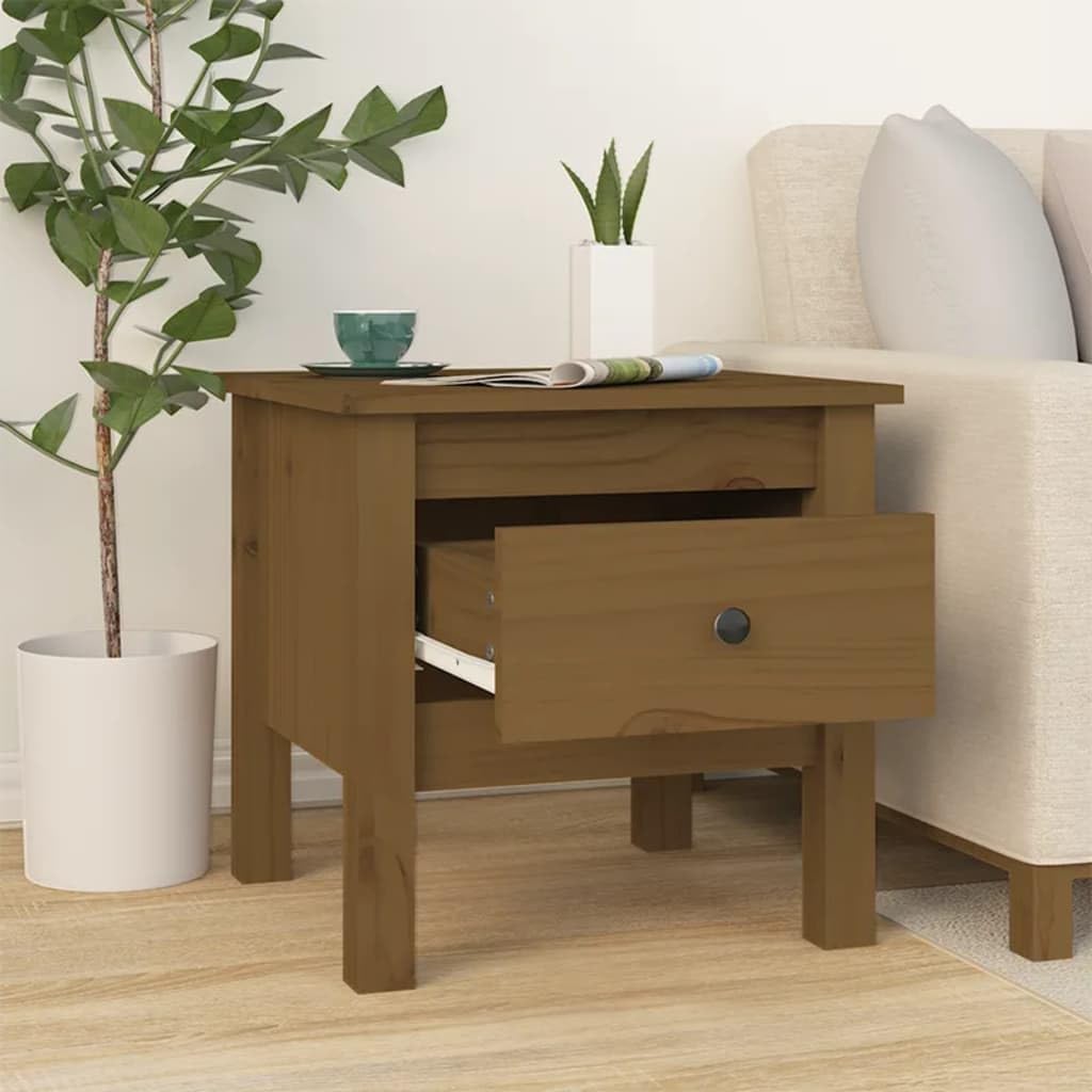 2er Set Beistelltische Nachttisch Nachtkonsole Kommode Schrank Sofatisch Beistelltisch mit Schublade