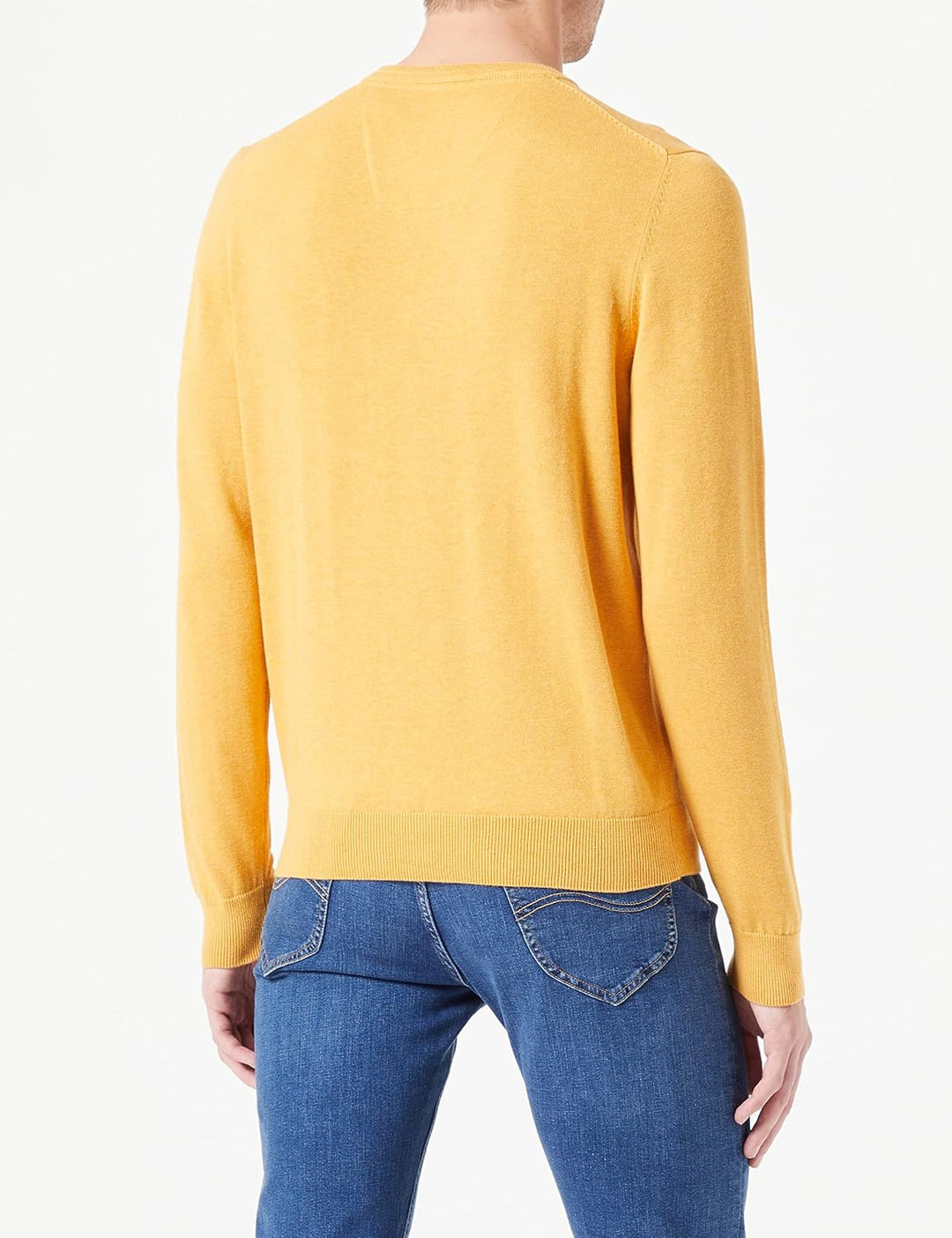 Daniel Hechter Herren Knit Crewneck Strickpullover S Corn Yellow, S Corn Yellow