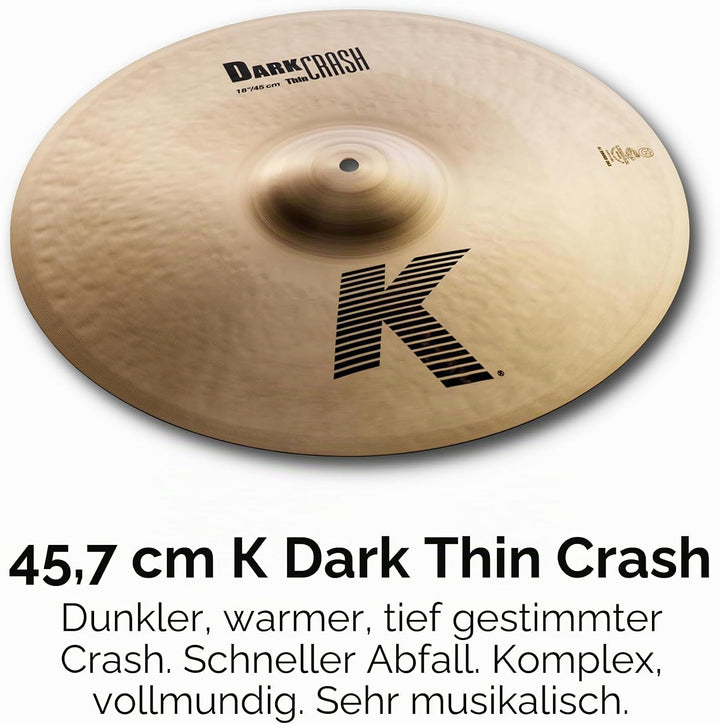 Zildjian K Zildjian Series Cymbal Box Set - 14" Hi-Hats, 16"/18" Thin Crash, 20" Ride K Series K Pac