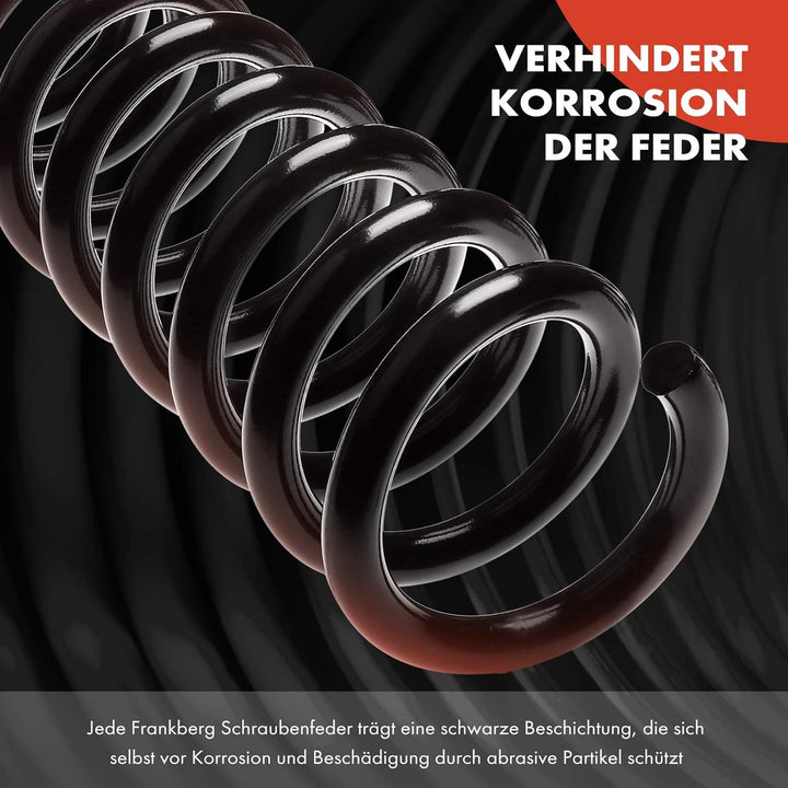 2x Federn Fahrwerksfeder Hinten Kompatibel mit Octavia II Combi 2.0L 2005-2013 Superb II 1.6L 1.9L 2