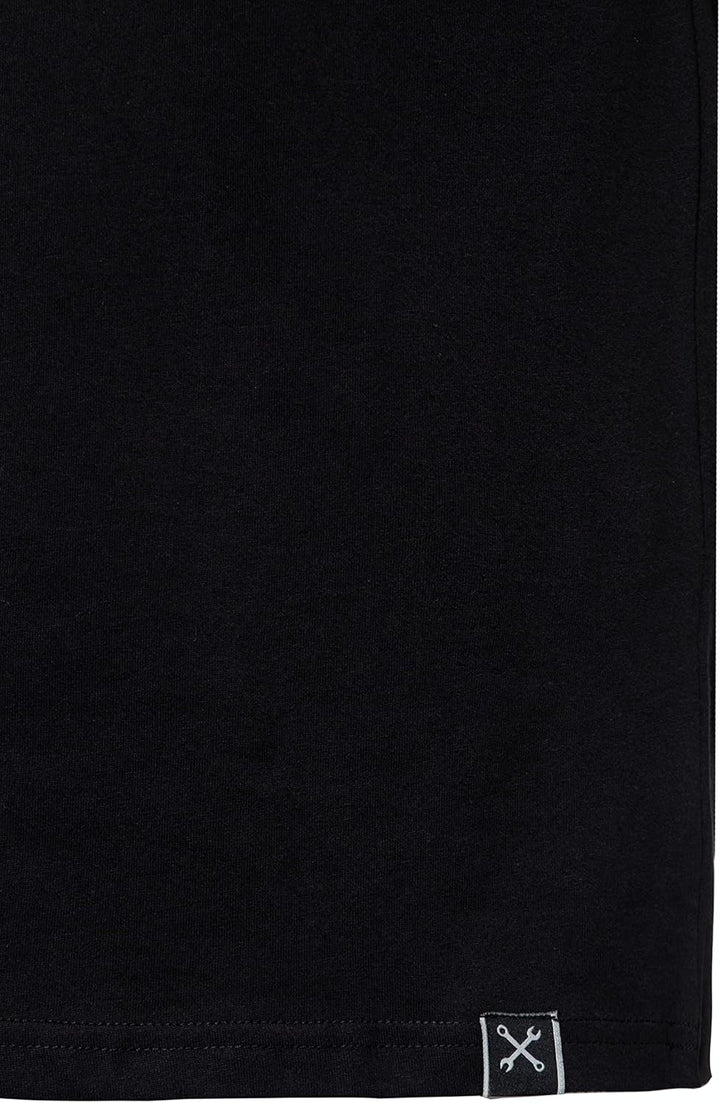 King Kerosin Herren Classic T-Shirt | Kurzarm Shirt | Basic Shirt | Regular Fit | Front-Print | Retr