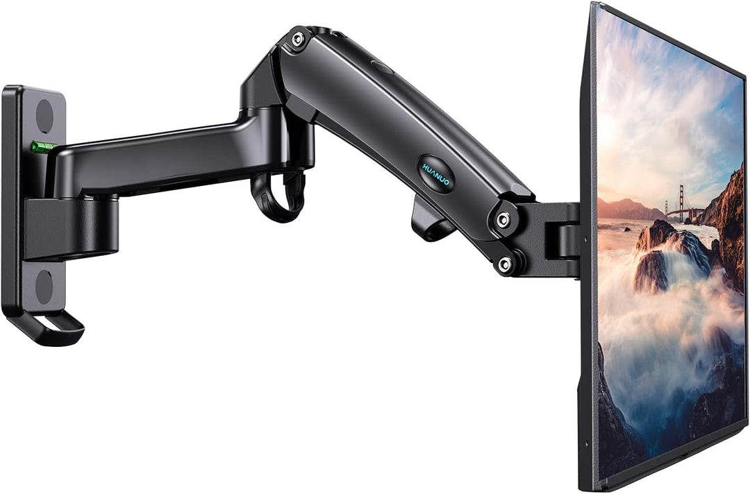 HUANUO Monitor Wandhalterung für 24-35 Zoll LED/LCD/TV Bildschirm, Monitor Halterung Wand mit VESA-E