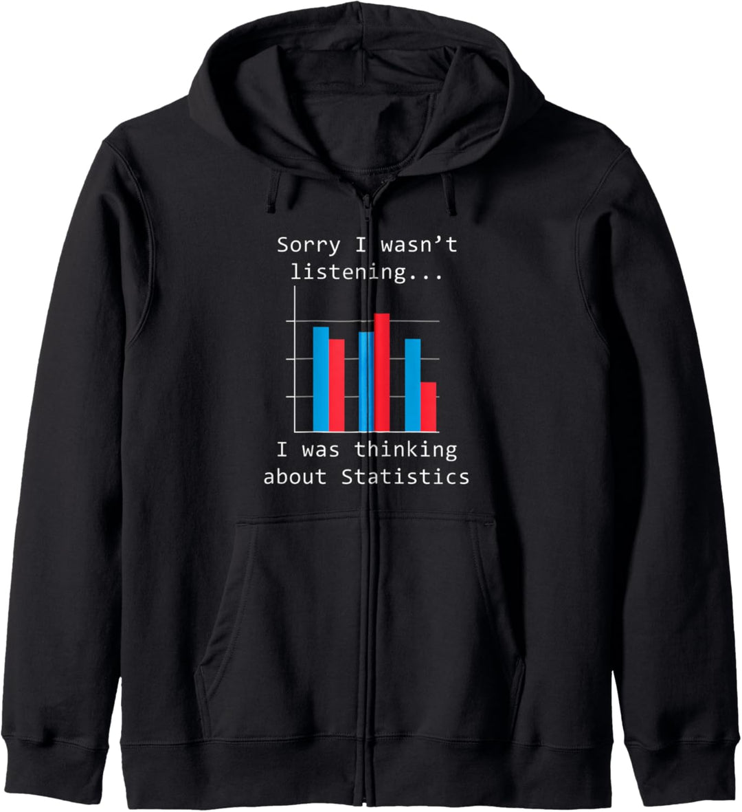 Nachdenken über Statistik Chart Statistiker Daten Kapuzenjacke