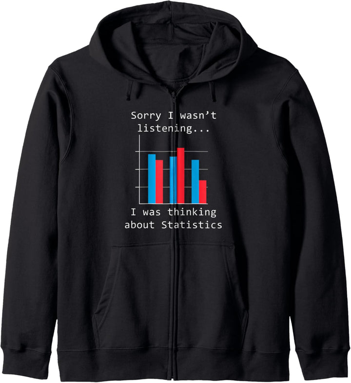Nachdenken über Statistik Chart Statistiker Daten Kapuzenjacke