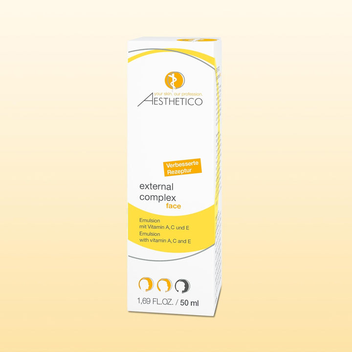 AESTHETICO external complex - Anti-Aging-Emulsion für reife Haut, pflegt mit Vitaminkomplex und biet