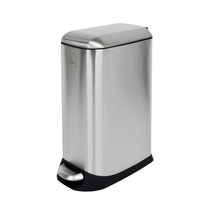 SVITA TS12 Edelstahl Mülleimer Treteimer Abfalleimer 12l inkl. Inneneimer Kunststoff Pedal Softclose