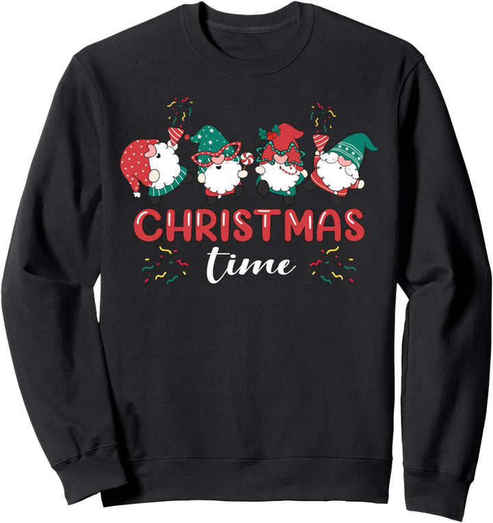 Feiernde Wichtel, Weihnachten, Christmas Time Sweatshirt