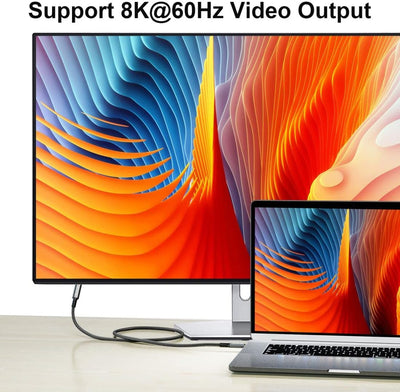 ChenYang CY USB4 USB-C-Verlängerungskabel Stecker auf Buchse 40 Gbit/s mit 100 W Aufladung und 8 K b