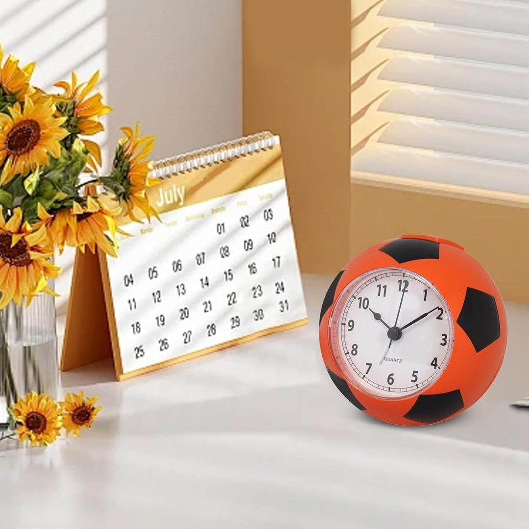 Digitaluhr für Schreibtisch, Schreibtisch-Digitaluhr,Fussballförmiger Wecker für Kinder | Nachttisch